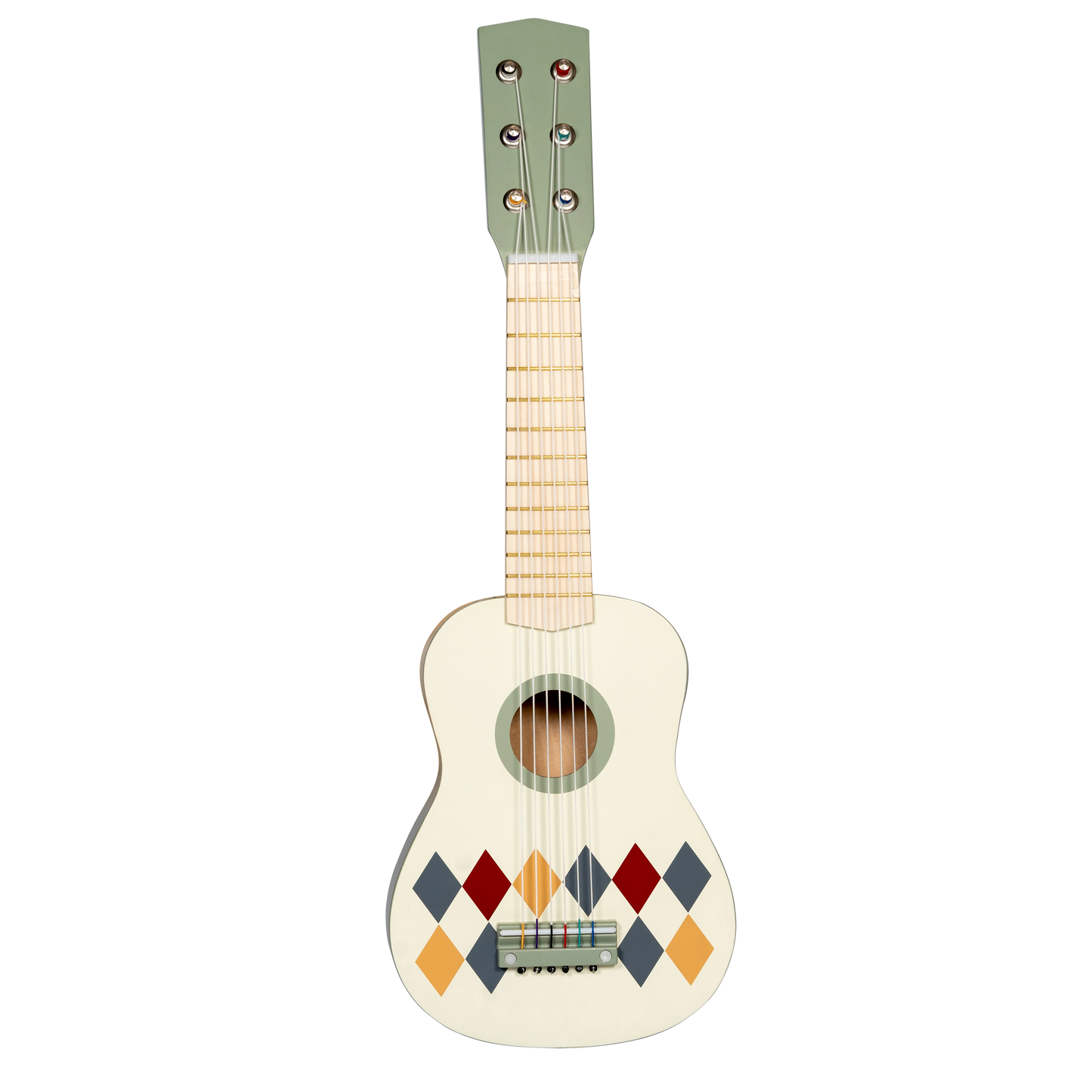 GUITAR W/6 SNAIRS, HARLEKIN