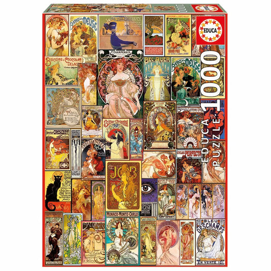Educa 1000 Art Nouveau Poster Collage