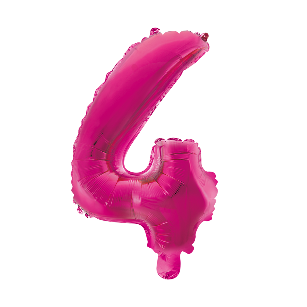 Folieballon 4 tal pink 41 cm
