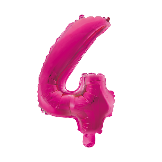 Folieballon 4 tal pink 41 cm