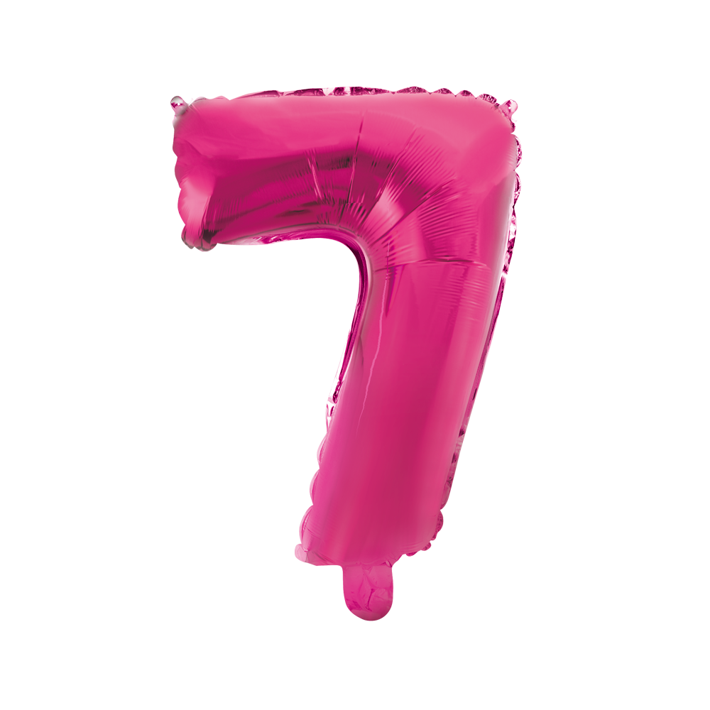 Folieballon 7 tal pink 41 cm