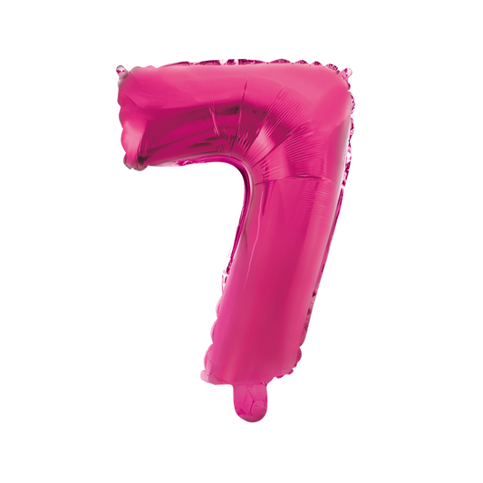 Folieballon 7 tal pink 41 cm