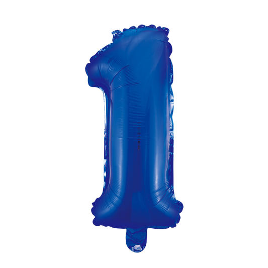 Folieballon 1 tal satin blå 41 cm