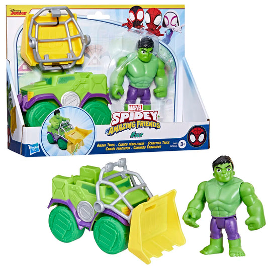 Spidey & Friends Vehicle & Figure 10 cm - Hulk