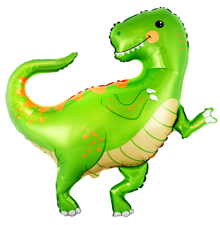 Folieballon sød baby dinosaurus grøn