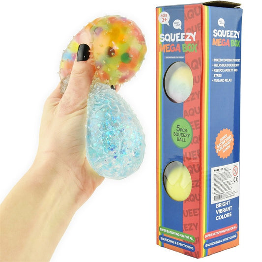 SQUEEZE BALL SET 5in1 5pcs 7cm