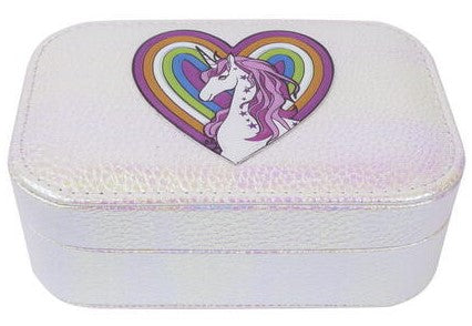 Pretty Precious Unicorn Jewelry Box in Irridescent