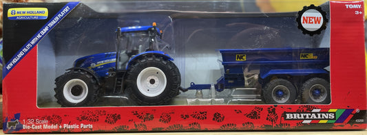 Britains 1:32 New Holland T6 Tractor Trailer