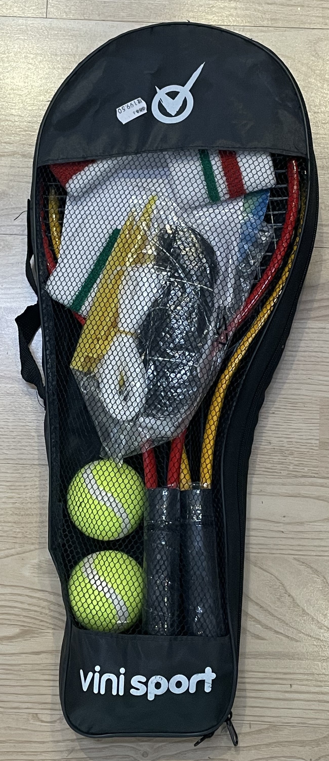 VINI TENNISSÆT med NET 3BOLDE