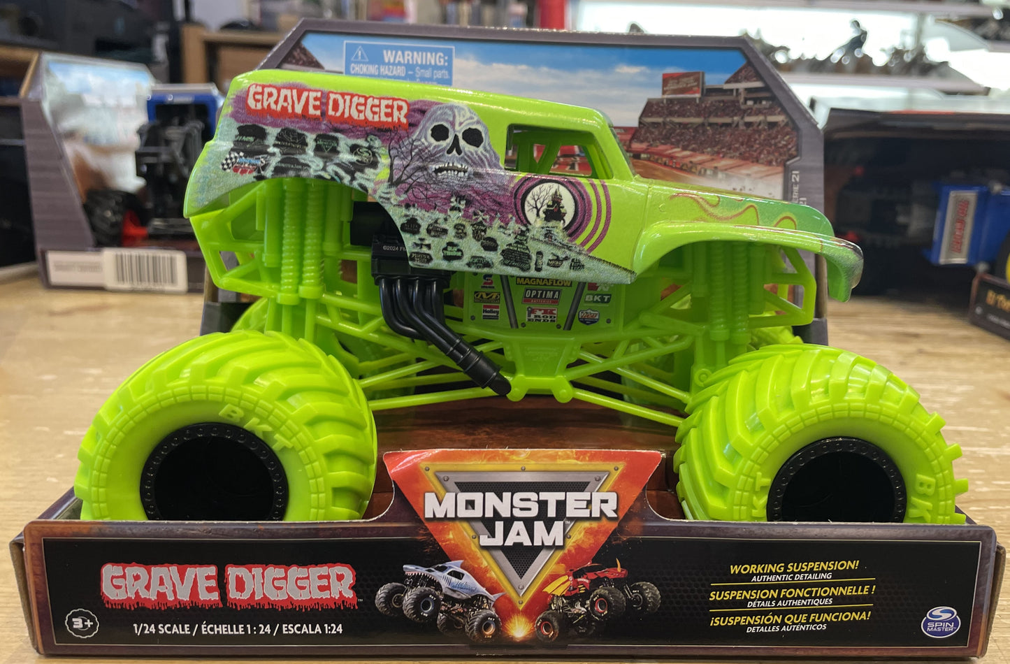 Monster Jam 1:24 Die Cast Trucks Grave Digger
