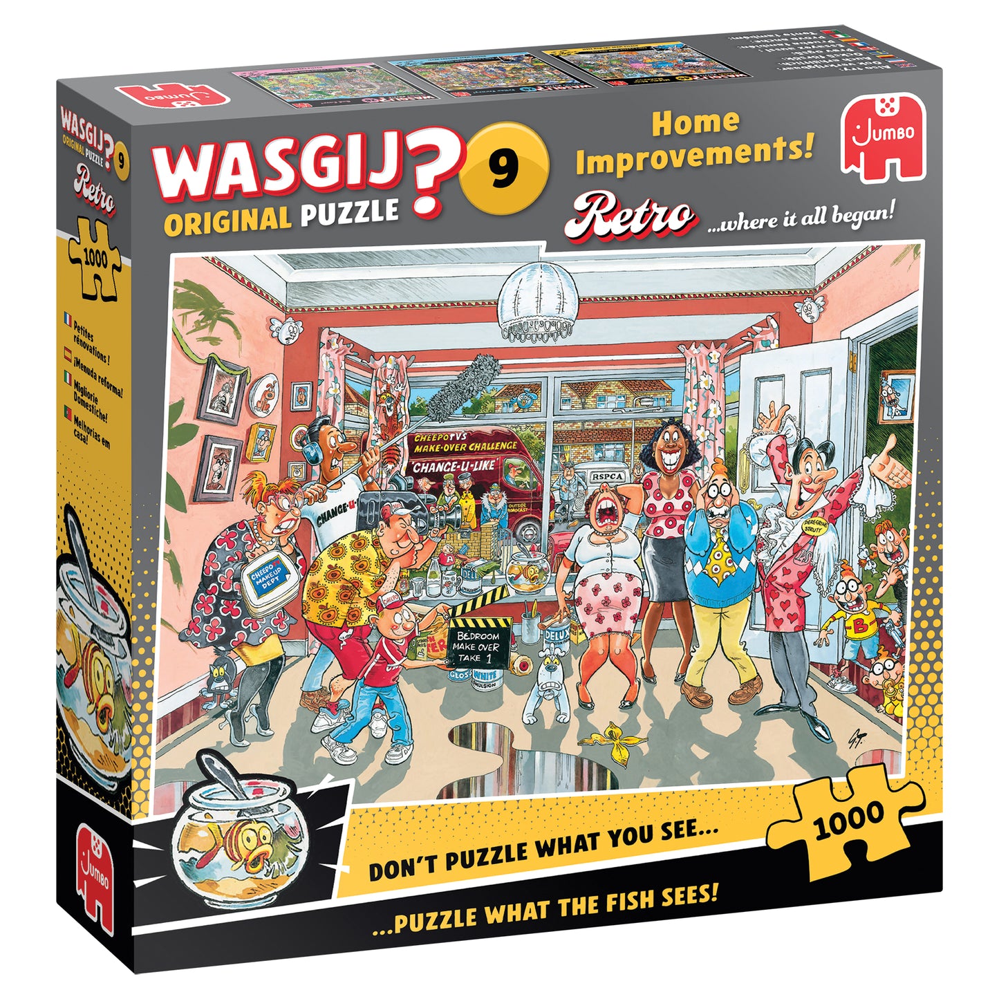 Wasgij Puslespil 1000 brikker Retro Original 9 - Forbedringer til hjemmet!