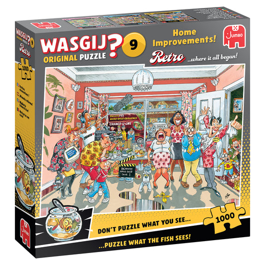 Wasgij Puslespil 1000 brikker Retro Original 9 - Forbedringer til hjemmet!