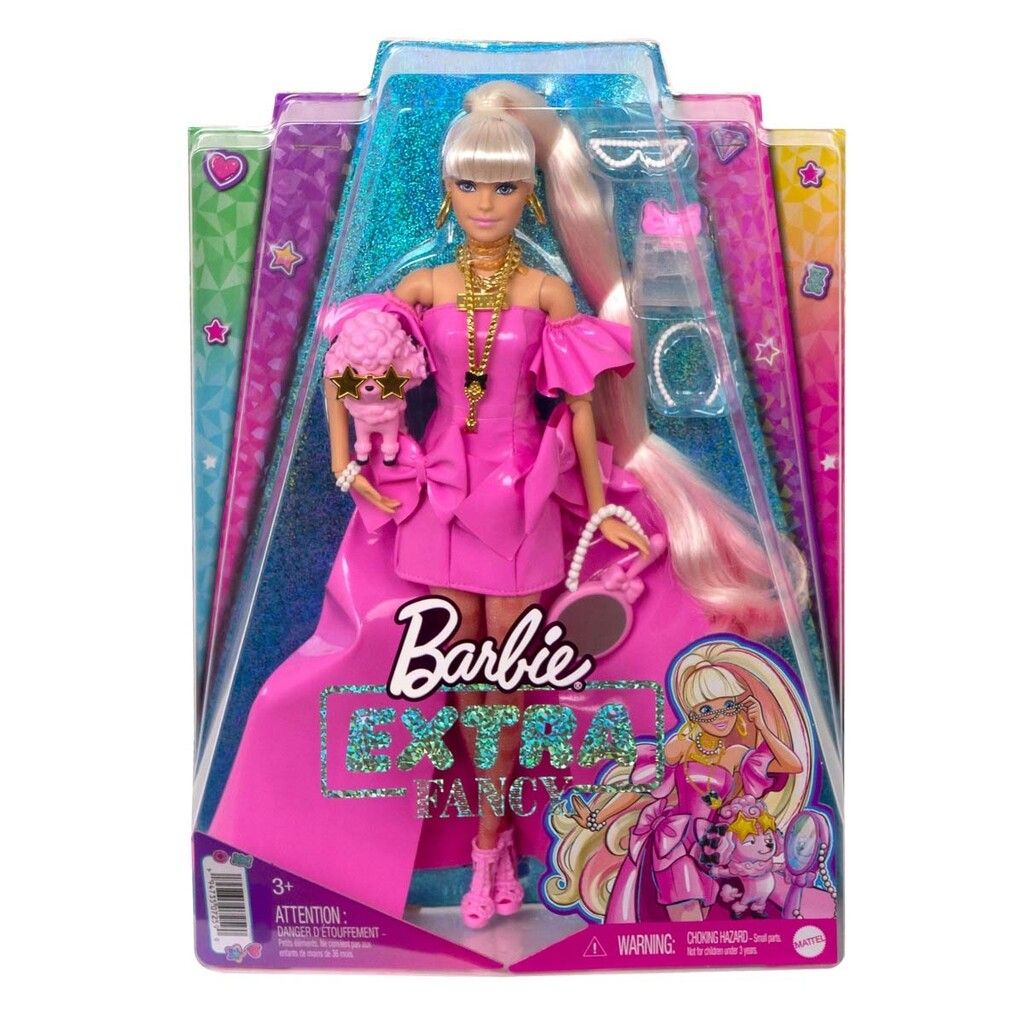 Barbie Extra Fancy Doll Pink Plastic