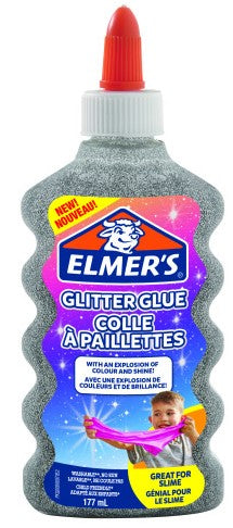 Elmer's 177 ml glitter lim Sølv