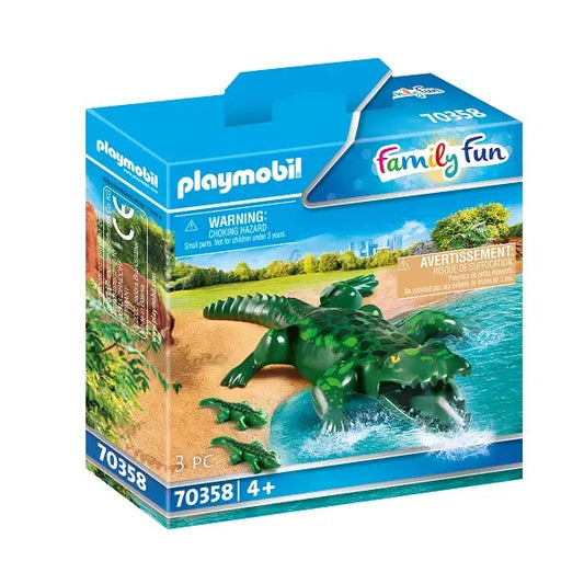 Playmobil Alligator med babyer 70358
