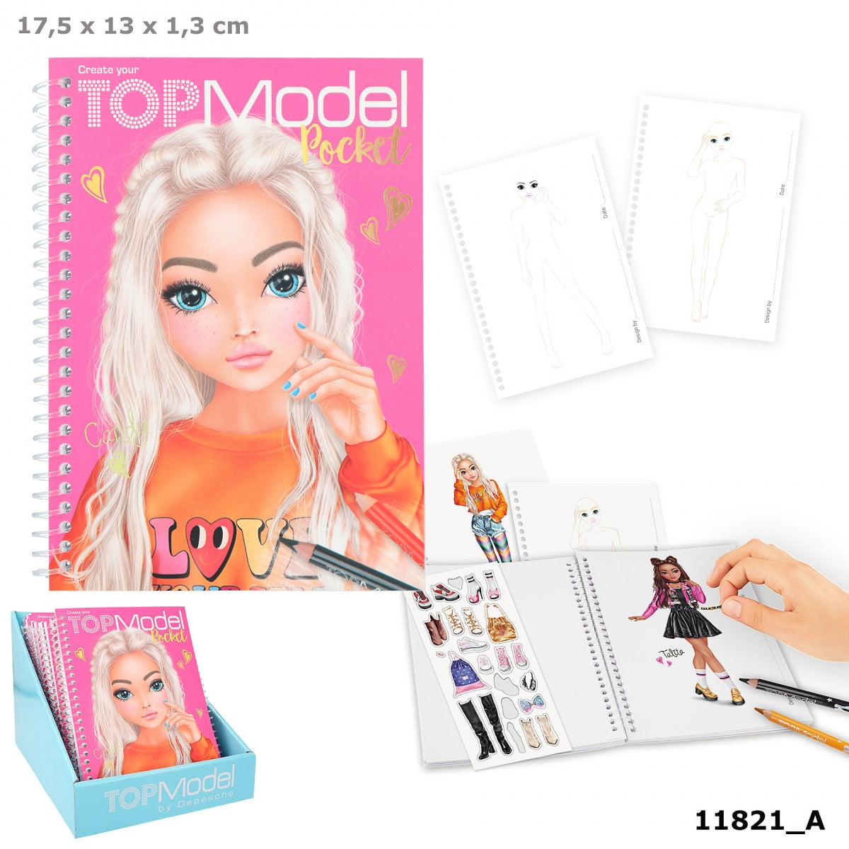 TOPModel Lommemalebog, love yourself