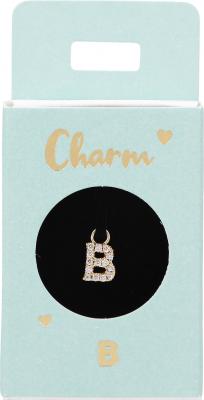 Charms til Ørering guld bogstav B