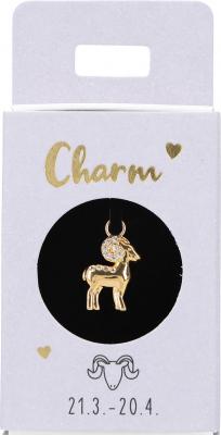 Charms til ørering i lille æske - Stjernetegn Vædder (21/3-20/4)