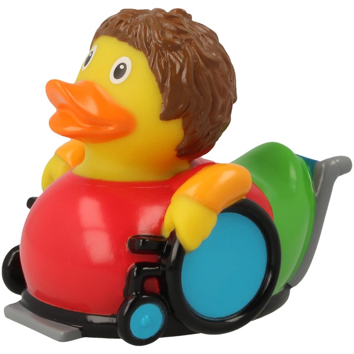 Lilalu badeand i kørestol 2141