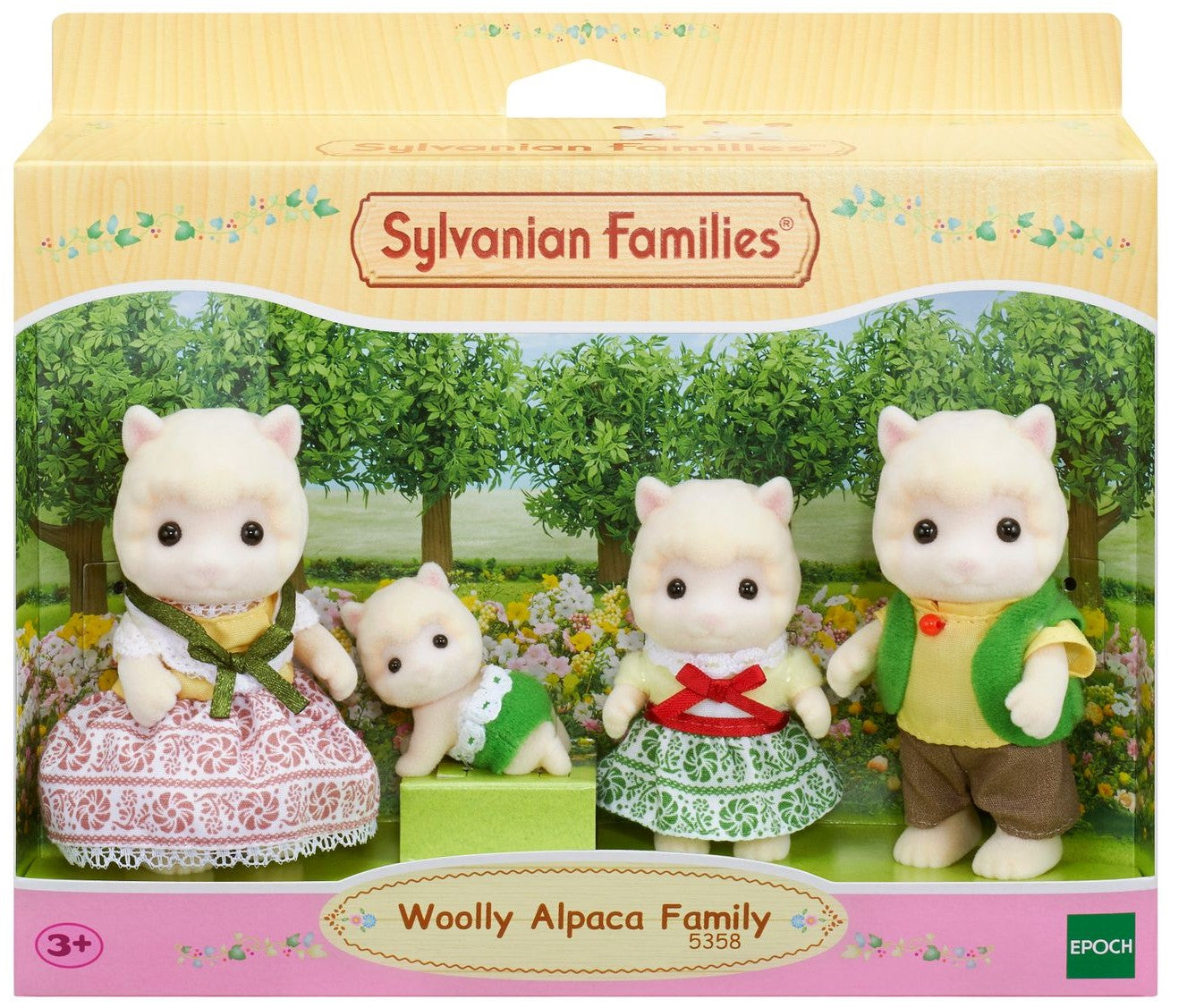Sylvanian Families Familien Woolly Alpaca Family 5358