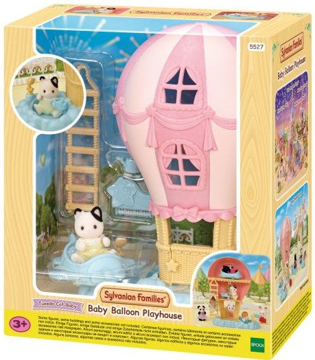 Sylvanian families baby ballon legehus med figur 5527