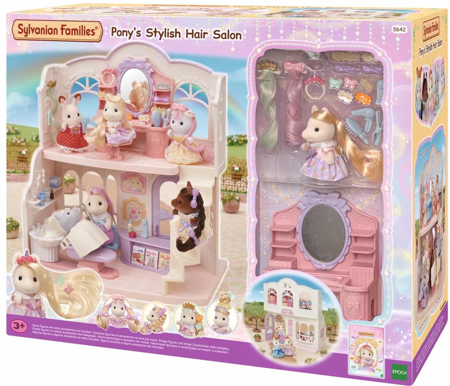 Sylvanian Familie Pony’s stilfulde Frisørsalon med figur