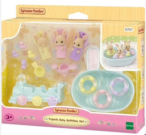 Sylvanian Families Triplets Baby Badetidssæt 5707