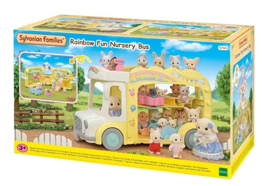 Sylvanian Families Regnbue Sjov Børnehave Bus 5744