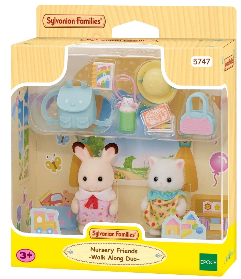 Sylvanian Families Vuggestue-venner - Walk Along Duo 5747