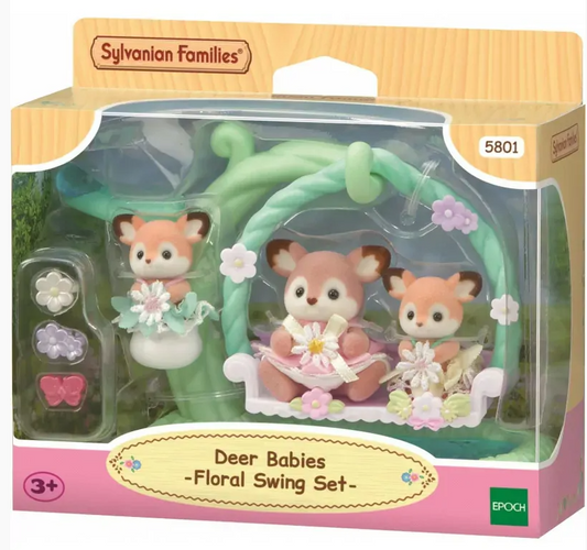 Sylvanian Families Hjortebabyer - Blomstergyngesæt 5801