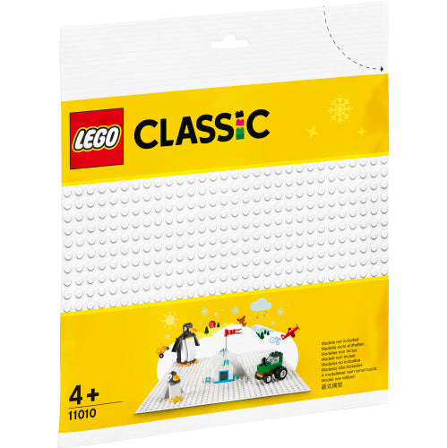 LEGO Classic Hvid byggeplade 11010