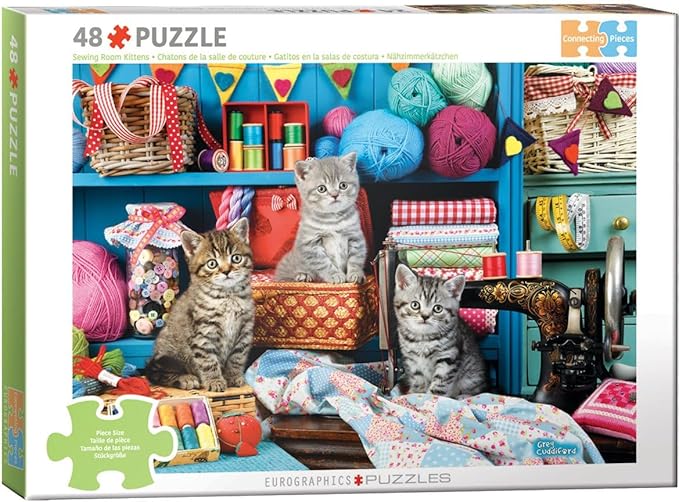 EuroGraphics – Sewing Room Kittens (48 brikker)