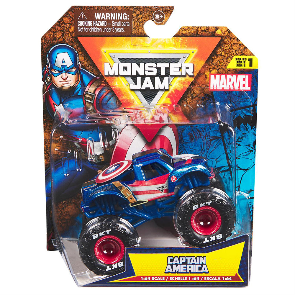 Marvel Monster Jam 1:64 Captain America