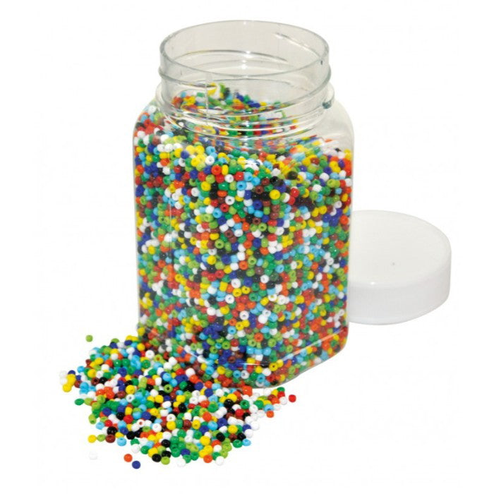 Glasperler indfarvet Ø:2mm 500g +8 år