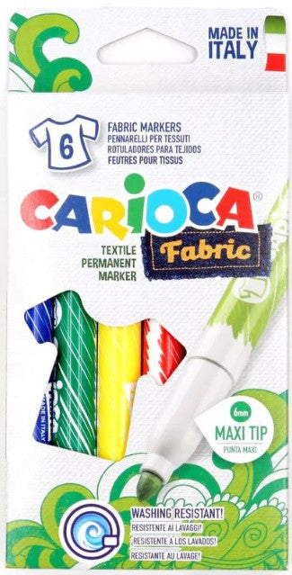 CARIOCA Stoftusch 6mm tip, 6stk.