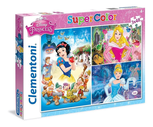 Clementoni Puslespil 3x48 Brikker Disney Princess