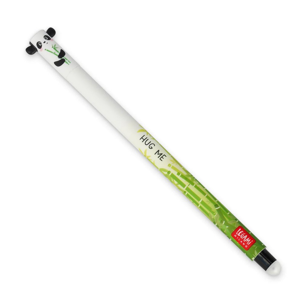 Erasable gel pen, Panda, sort, gelpen med blæk der kan viskes ud