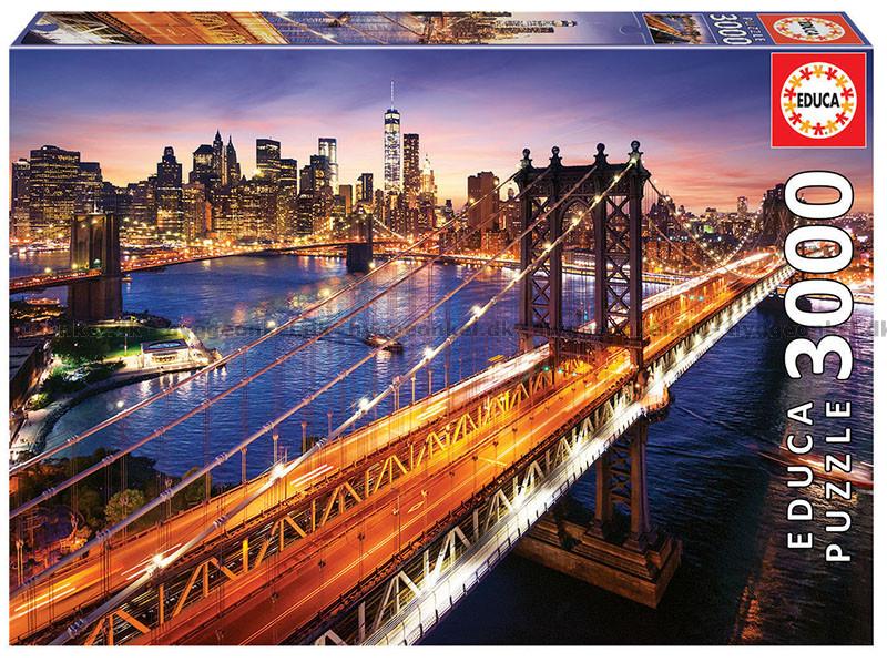Educa Manhattan ved solnedgang 3000 brikken.