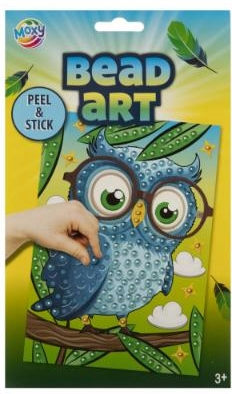 Perle kunst ark A5 Ugle