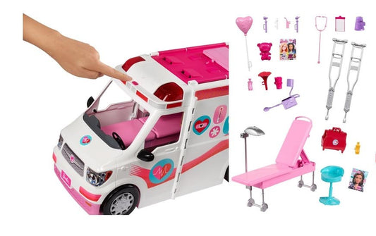 Barbie kørende lægeklinik.