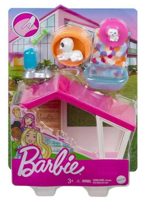 Barbie Mini hundehus med legesæt til kæledyr