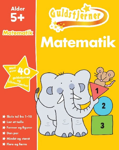 Guldstjerner - Matematik (opgavehæfte) 5år.