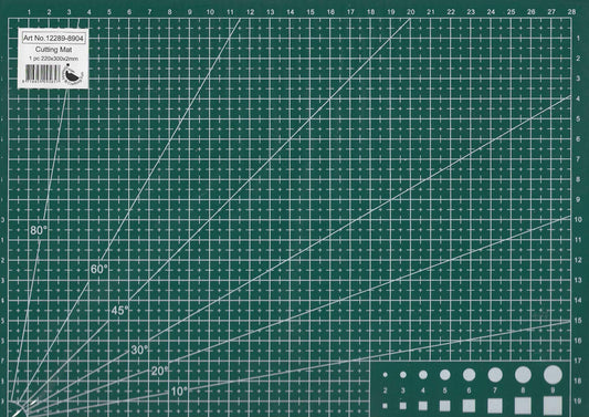 Skæreplade 22 x 30 cm, Grøn