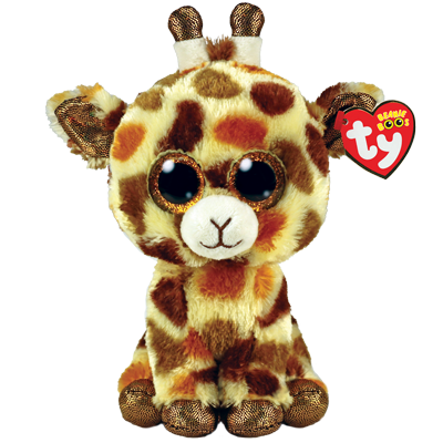 TY Bamse 15 cm. Stilts - tan giraffe TY36394