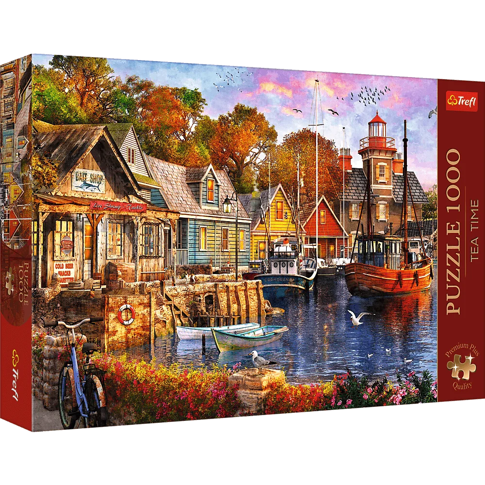 Trefl Puslespil Premium Plus Tea Time: Seaside Harbour 1000 Brikker