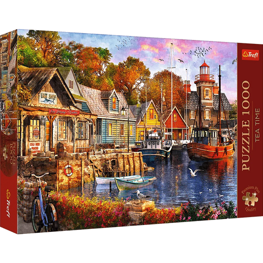 Trefl Puslespil Premium Plus Tea Time: Seaside Harbour 1000 Brikker