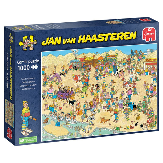 Puslespil - Jan van Haasteren: Sand Sculptures 1000 brikker.
