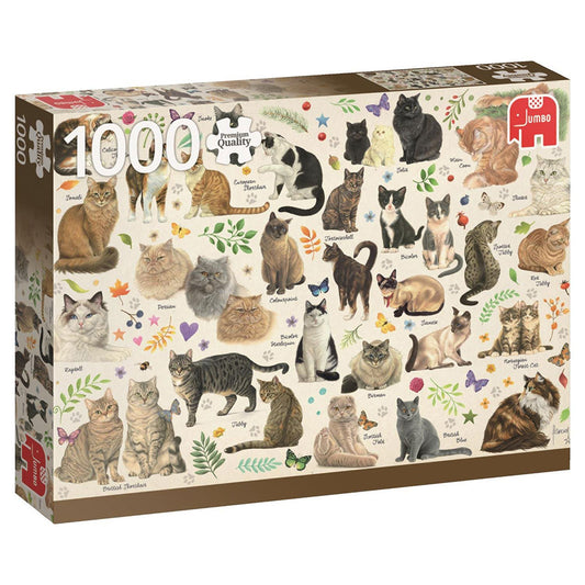 Puslespil - Katteplakat 1000 brikker