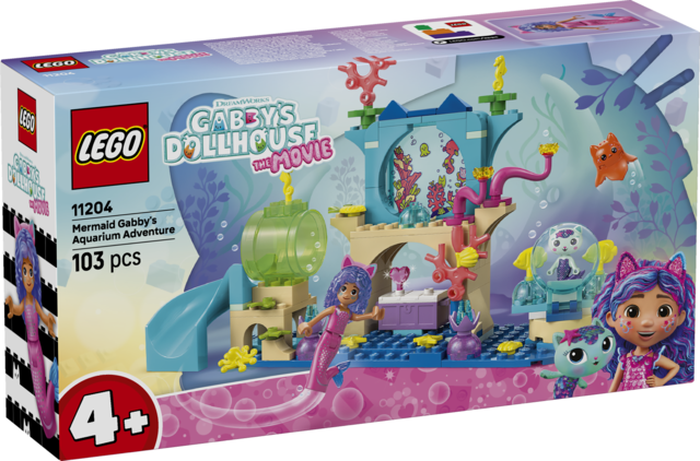 LEGO Gabbys Dollhouse Havfrue-Gabbys akvarie-eventyr 11204