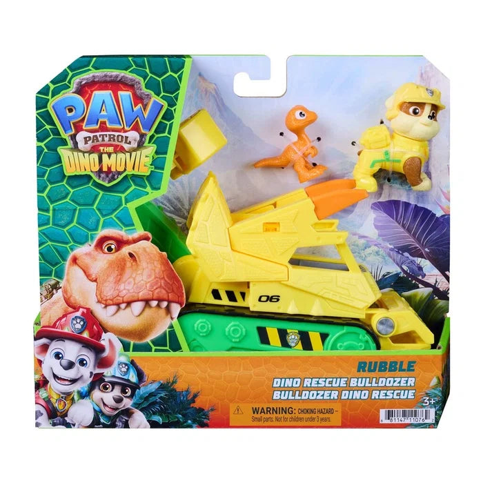 Paw Patrol Movie 3 Dino Theme Vehicle Rubble